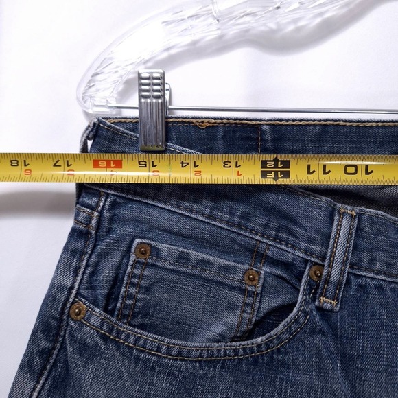 Levi's 559 Jeans Men W33xL32 Relaxed Fit Dark Wash Denim Pants Classic Straight - Picture 9 of 11